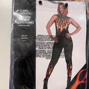 Flames Catsuit Costume